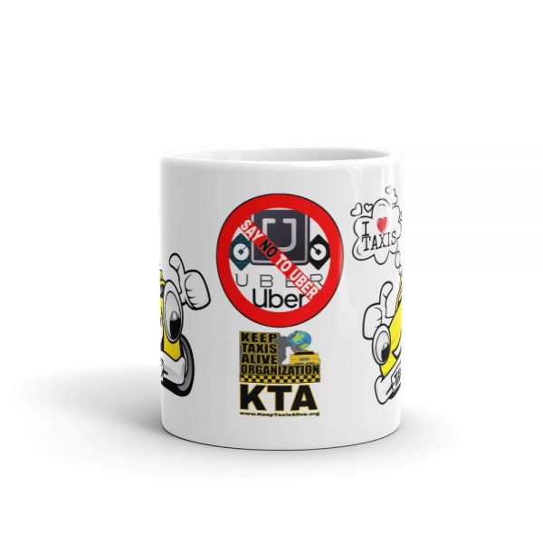 “I LOVE TAXIS” Premium Glossy White Mug - Image 4