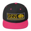 “FOLLOW THAT TAXI” Embroidered Yupoong Snapback Hat - Image 4