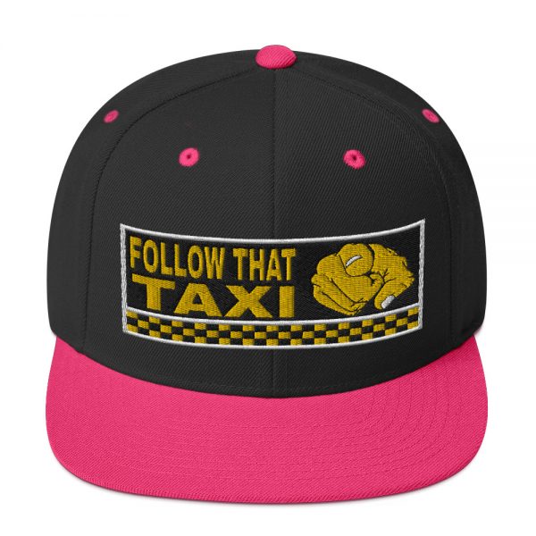 “FOLLOW THAT TAXI” Embroidered Yupoong Snapback Hat - Image 4