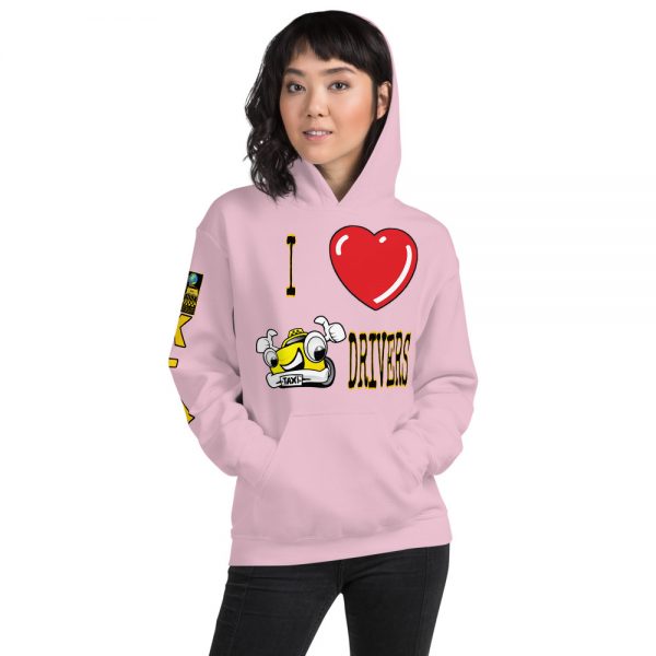 "I LOVE TAXI DRIVERS" Premium Soft & Heavy Blend Hoodie - Image 19
