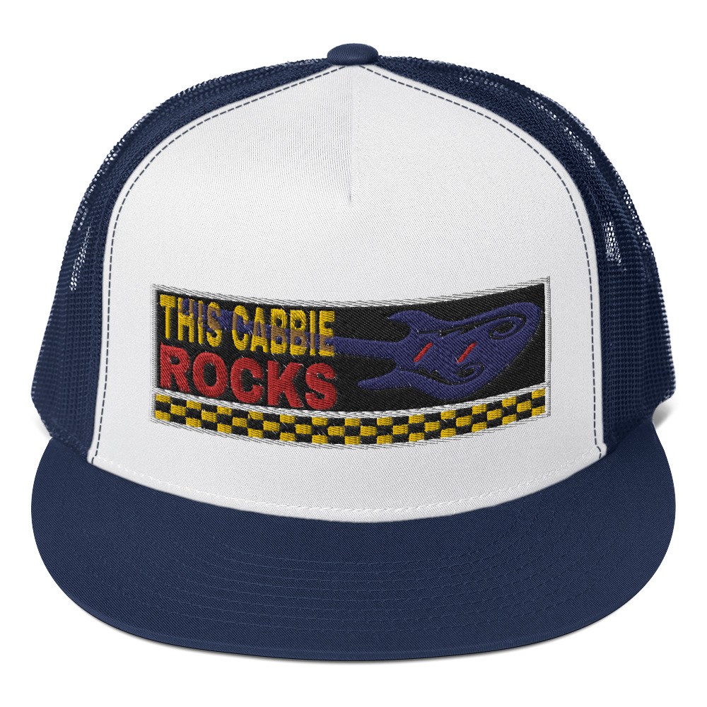 “THIS CABBIE ROCKS” Embroidered Yupoong Trucker Cap