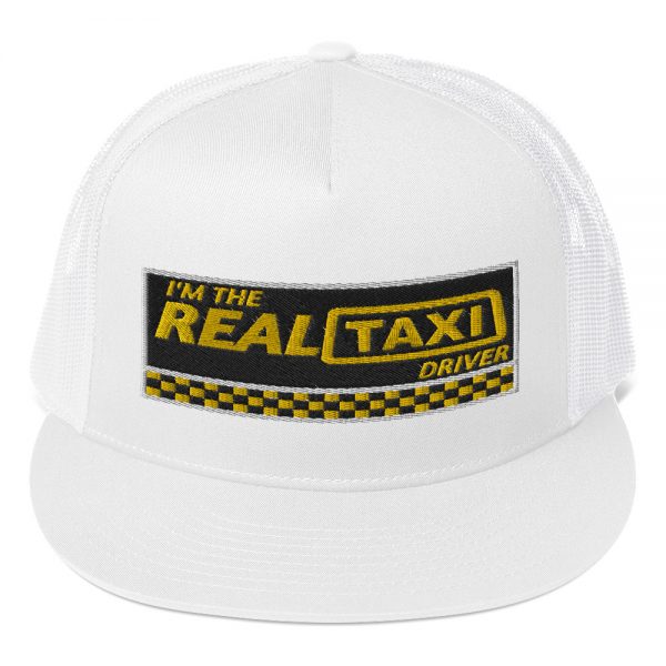 “I’M THE REAL TAXI DRIVER – v1” Embroidered Yupoong Trucker Cap - Image 9
