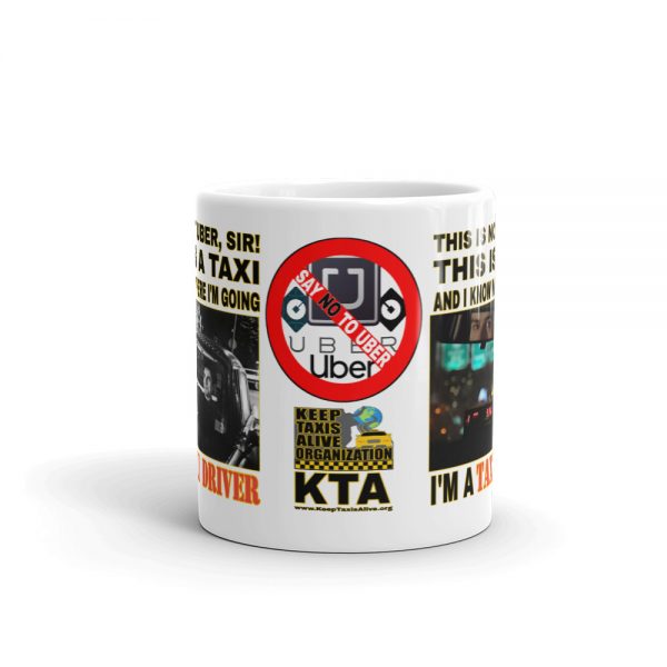 “THIS AIN’T UBER, SIR!” Premium Glossy White Mug - Image 4