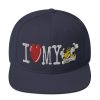“I LOVE MY TAXI” Embroidered Yupoong Snapback Hat - Image 18