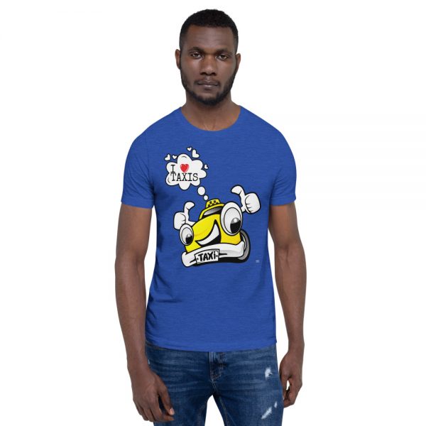 "I LOVE TAXIS" Premium Dark Color T-Shirt - Image 25