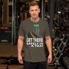 "GET THERE SAFELY IN A TAXI" Premium Dark Color T-Shirt - Image 4