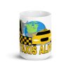 “KEEP TAXIS ALIVE – v1” Premium Glossy White Mug - Image 6