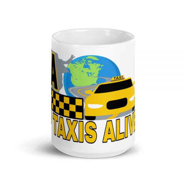 “KEEP TAXIS ALIVE – v1” Premium Glossy White Mug - Image 6