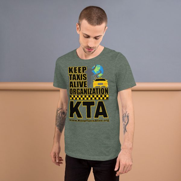 "KEEP TAXIS ALIVE ORGANIZATION" Premium Dark Color T-Shirt - Image 3