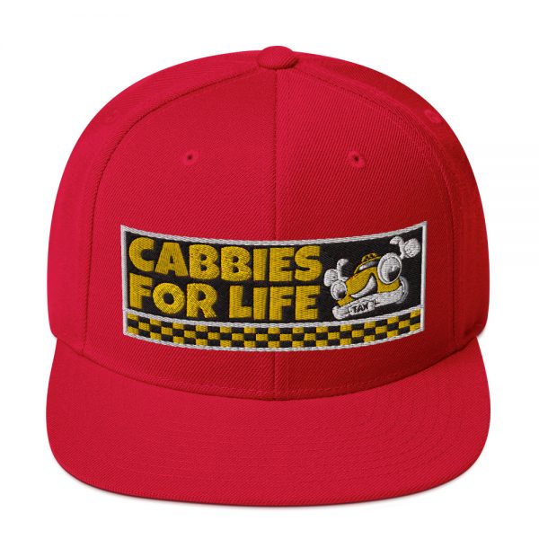 “CABBIES FOR LIFE” Embroidered Yupoong Snapback Hat - Image 39
