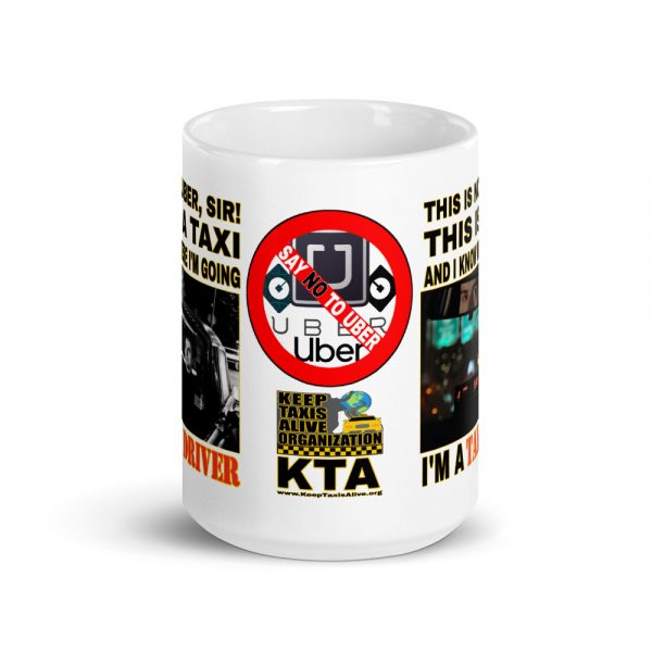 “THIS AIN’T UBER, SIR!” Premium Glossy White Mug - Image 6