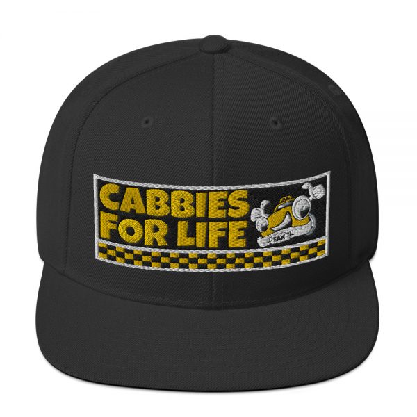 “CABBIES FOR LIFE” Embroidered Yupoong Snapback Hat - Image 8