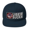 “UBER SUCKS” Embroidered Yupoong Snapback Hat - Image 15