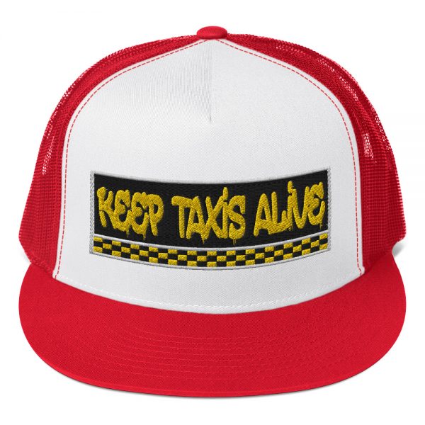 “KEEP TAXIS ALIVE – v3” Embroidered Yupoong Trucker Cap - Image 7