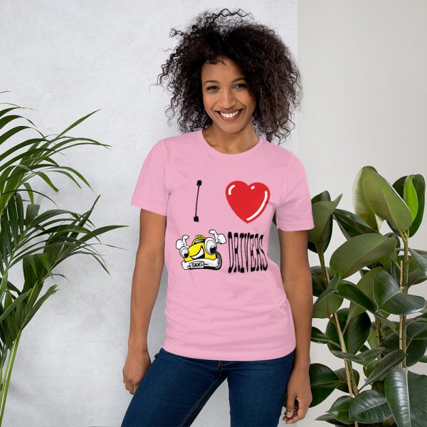 “I LOVE TAXI DRIVERS” Premium Bright Color T-Shirt - Image 12