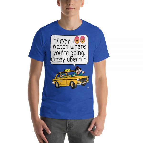"CRAZY UBERRRR" Premium Dark Color T-Shirt - Image 9