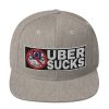 “UBER SUCKS” Embroidered Yupoong Snapback Hat - Image 25
