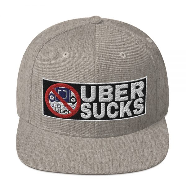 “UBER SUCKS” Embroidered Yupoong Snapback Hat - Image 25