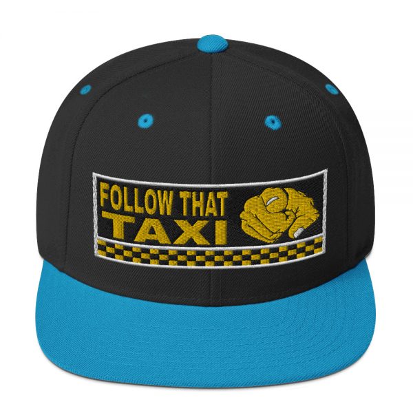 “FOLLOW THAT TAXI” Embroidered Yupoong Snapback Hat - Image 2