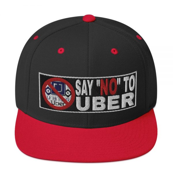 “SAY NO TO UBER - v2” Embroidered Yupoong Snapback Hat - Image 6