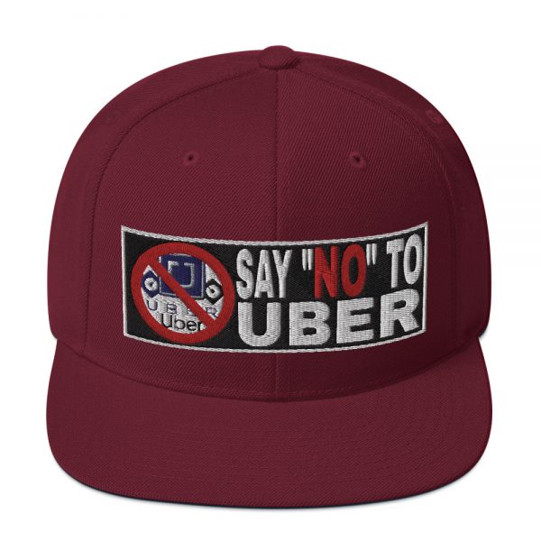“SAY NO TO UBER - v2” Embroidered Yupoong Snapback Hat - Image 37