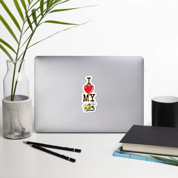 “I LOVE MY TAXI” Premium Kiss Cut Emblem Stickers - Image 6