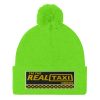 “I’M THE REAL TAXI DRIVER – v1” Embroidered Pom-Pom Beanie - Image 9