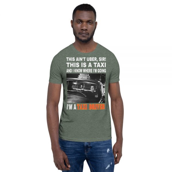 "THIS AIN'T UBER SIR!" Premium Dark Color T-Shirt - Image 5