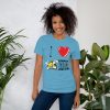 “I LOVE TAXI DRIVERS” Premium Bright Color T-Shirt - Image 6