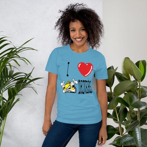 “I LOVE TAXI DRIVERS” Premium Bright Color T-Shirt - Image 6