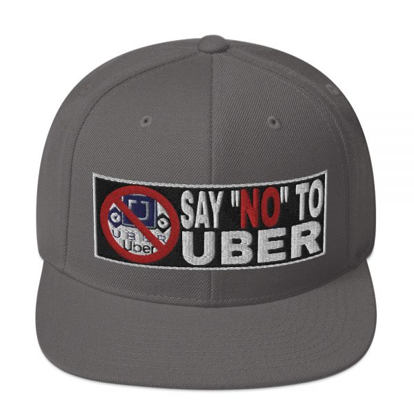 “SAY NO TO UBER - v2” Embroidered Yupoong Snapback Hat - Image 13