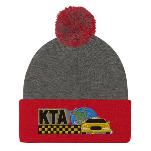 “KEEP TAXIS ALIVE – v1” Embroidered Pom-Pom Beanie