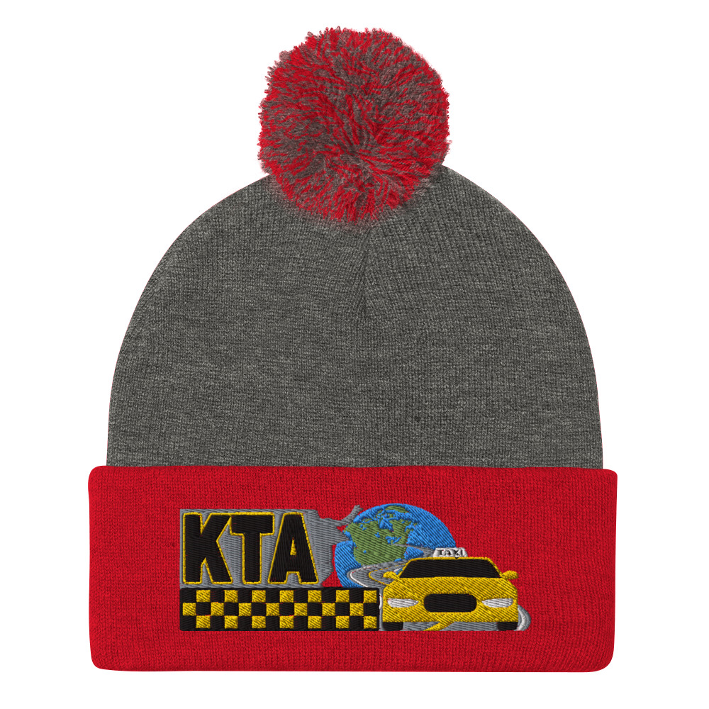 “KEEP TAXIS ALIVE – v1” Embroidered Pom-Pom Beanie