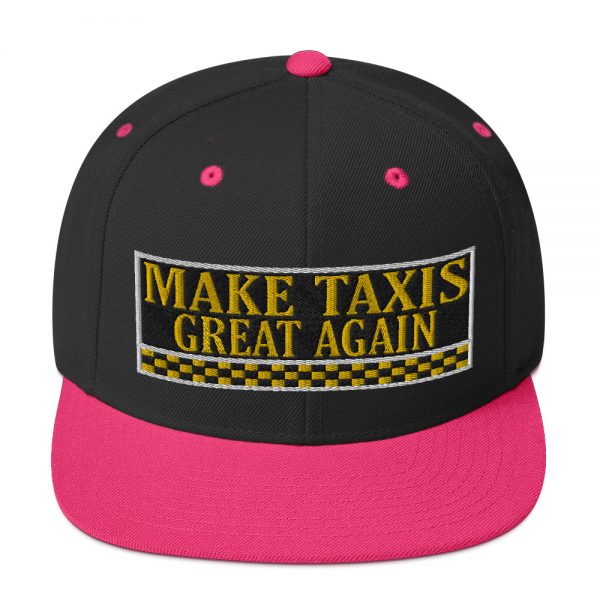 “MAKE TAXIS GREAT AGAIN” Embroidered Yupoong Snapback Hat - Image 4