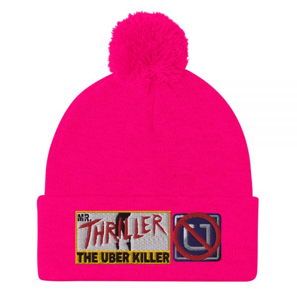 “MR. THRILLER, THE UBER KILLER” Embroidered Pom-Pom Beanie - Image 12