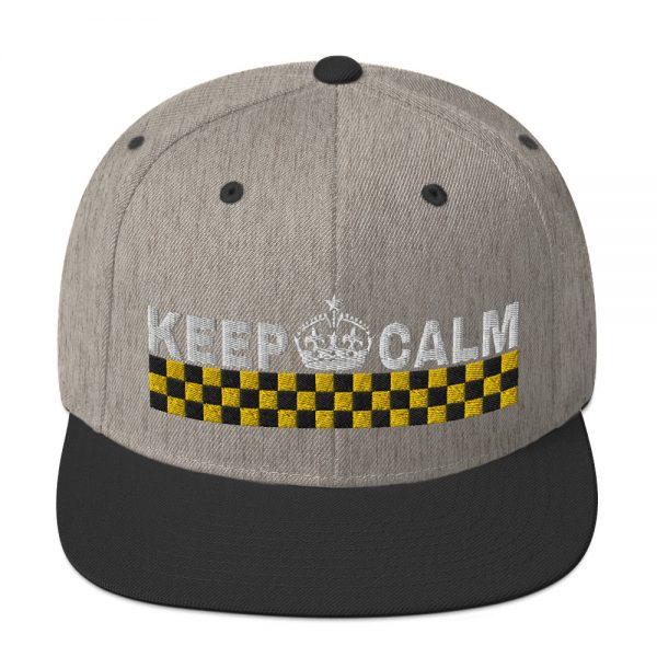 “KEEP CALM” Embroidered Yupoong Snapback Hat - Image 26