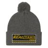 “I’M THE REAL TAXI DRIVER – v1” Embroidered Pom-Pom Beanie - Image 5