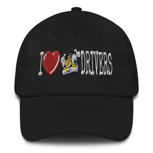 “I LOVE TAXI DRIVERS” Embroidered Yupoong Dad Hat - Image 2