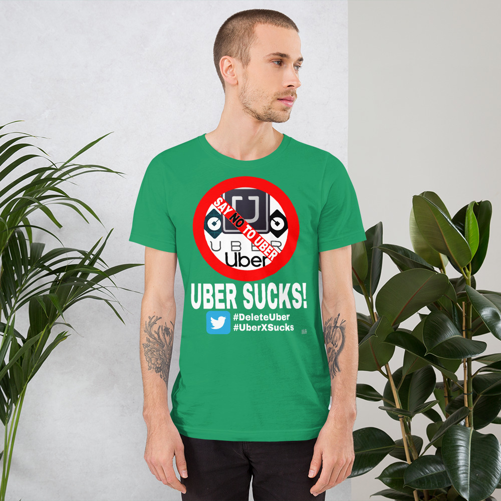 "UBER SUCKS!" Premium Dark Color T-Shirt