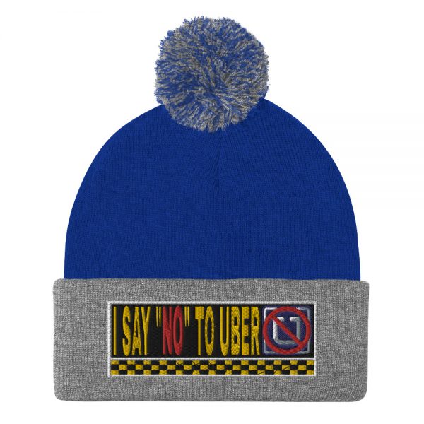“I SAY NO TO UBER” Embroidered Pom-Pom Beanie - Image 8