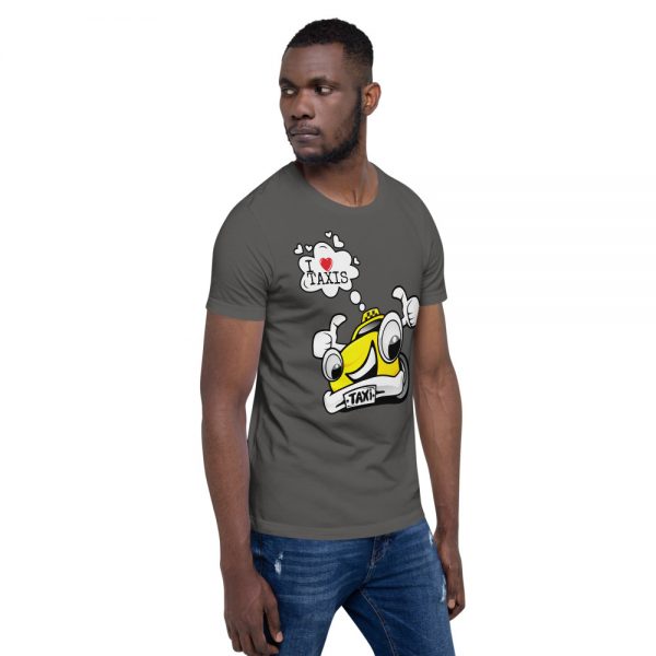 "I LOVE TAXIS" Premium Dark Color T-Shirt - Image 12