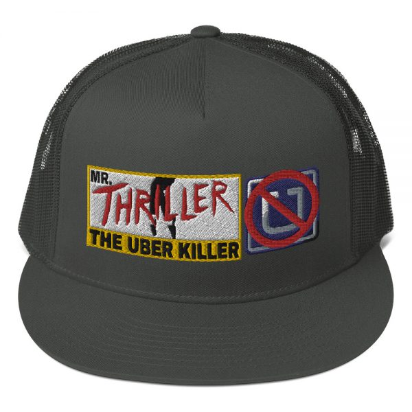 “MR. THRILLER, THE UBER KILLER” Embroidered Yupoong Trucker Cap - Image 4