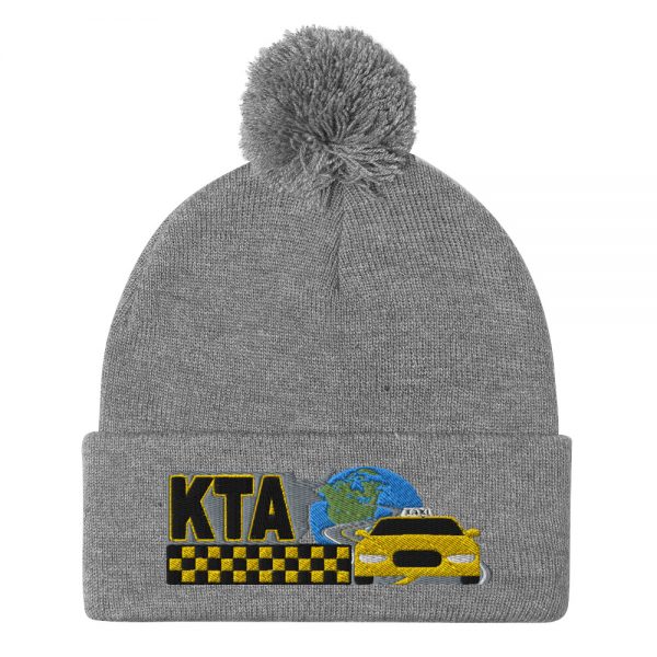 “KEEP TAXIS ALIVE – v1” Embroidered Pom-Pom Beanie - Image 7