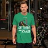 "GET THERE SAFELY IN A TAXI" Premium Dark Color T-Shirt - Image 8