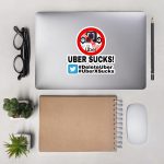 “UBER SUCKS!” Premium Kiss Cut Emblem Stickers