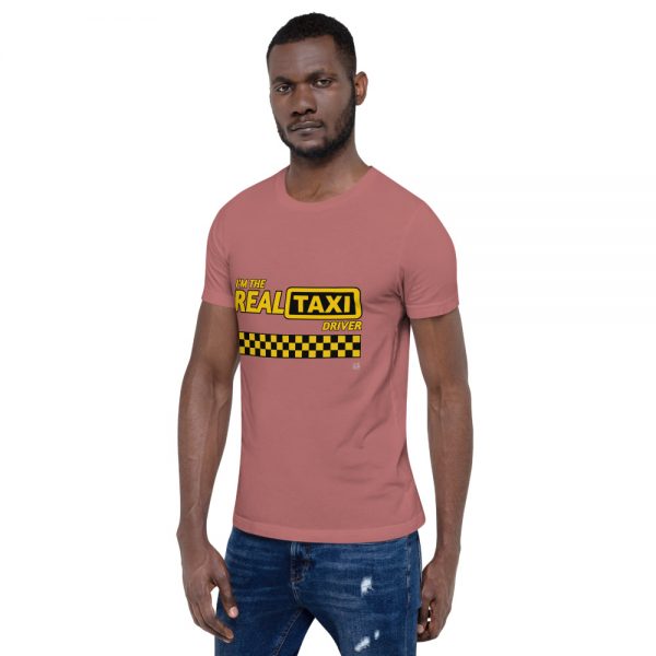 “I’M THE REAL TAXI DRIVER” Premium Bright Color T-Shirt - Image 4