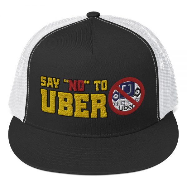 “SAY NO TO UBER – v1” Embroidered Yupoong Trucker Cap - Image 2