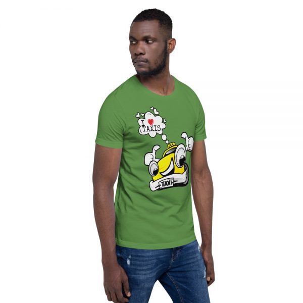 "I LOVE TAXIS" Premium Dark Color T-Shirt - Image 18