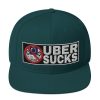 “UBER SUCKS” Embroidered Yupoong Snapback Hat - Image 21