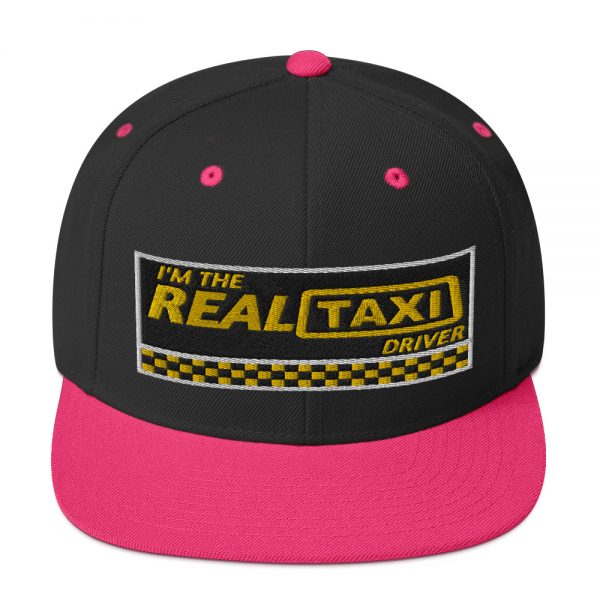 “I'M THE REAL TAXI DRIVER - v1” Embroidered Yupoong Snapback Hat - Image 4